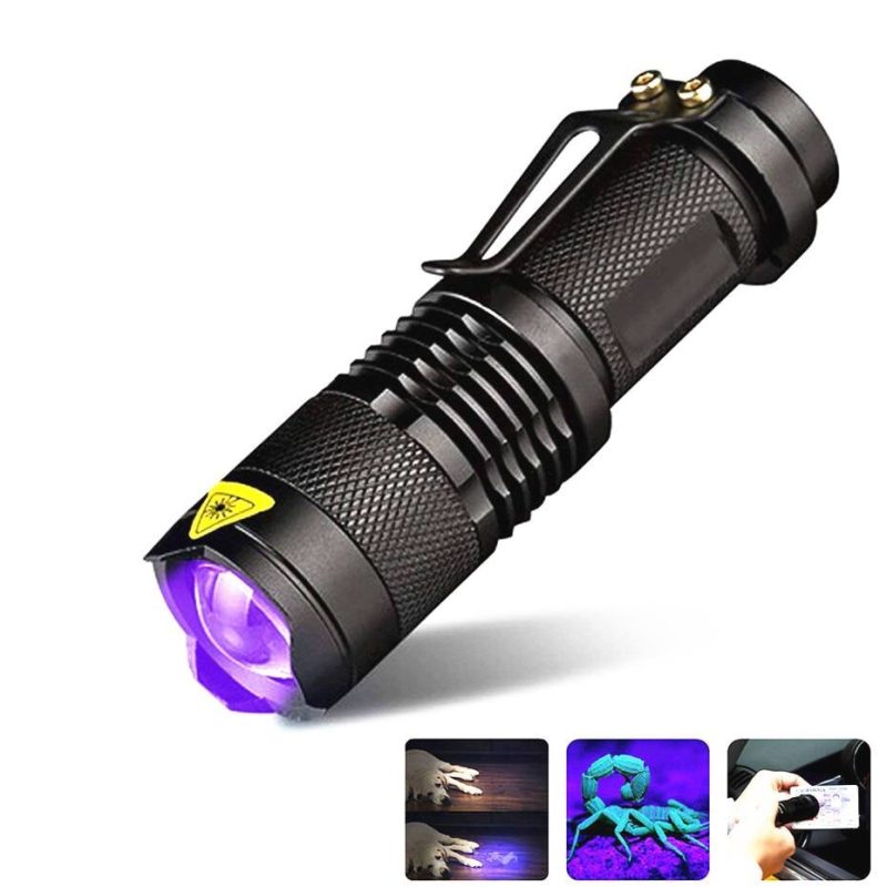 Tactical LED UV Flashlight